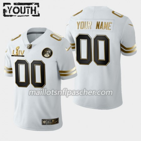 Maillot Kansas City Chiefs Custom Nike Blanc Golden Edition - Enfant